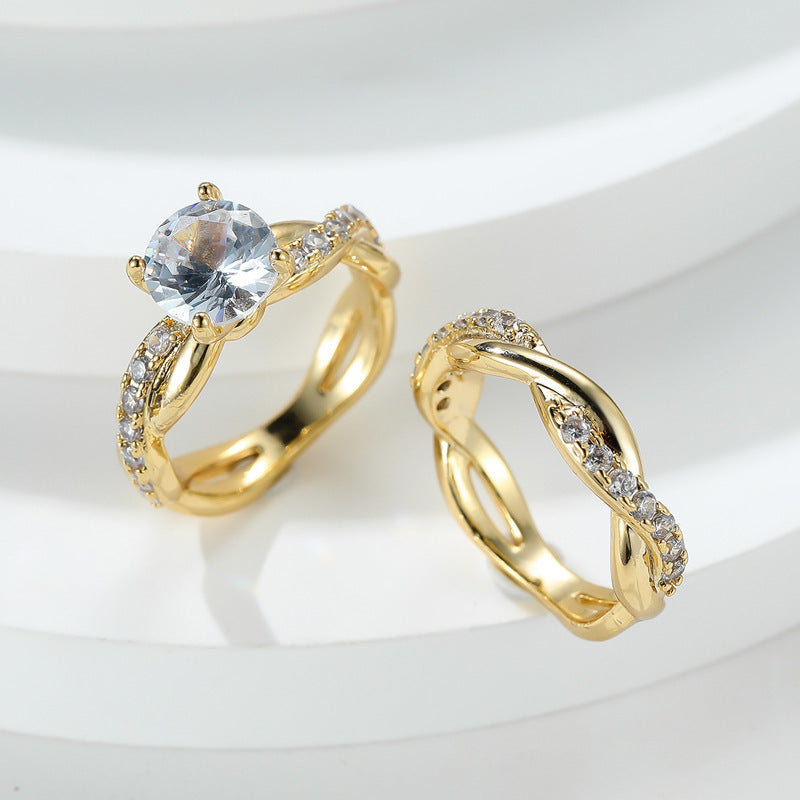 ELEGANT TWIST RING SET