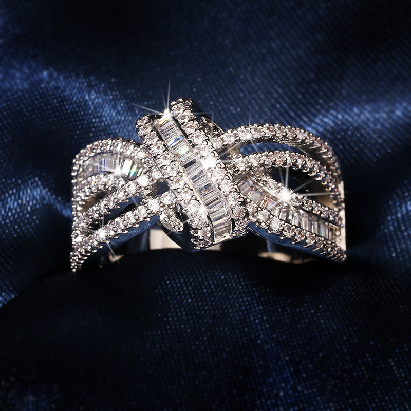 BRIGHT BRAIDED SILVER RING
