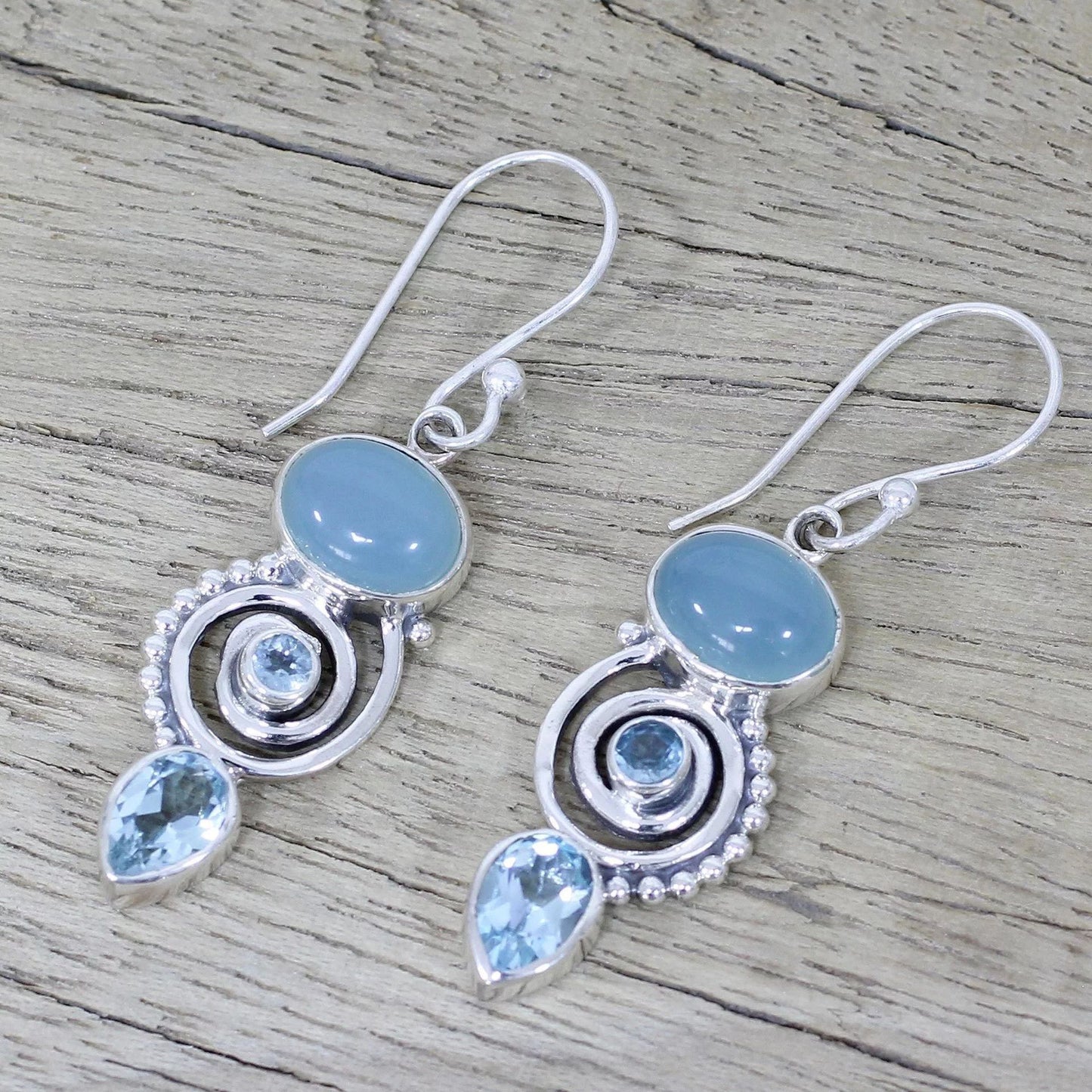 VINTAGE MOONSTONE EARRINGS