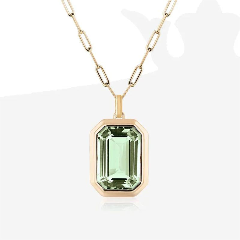 VINTAGE HEART ZIRCONIA PENDANT NECKLACE