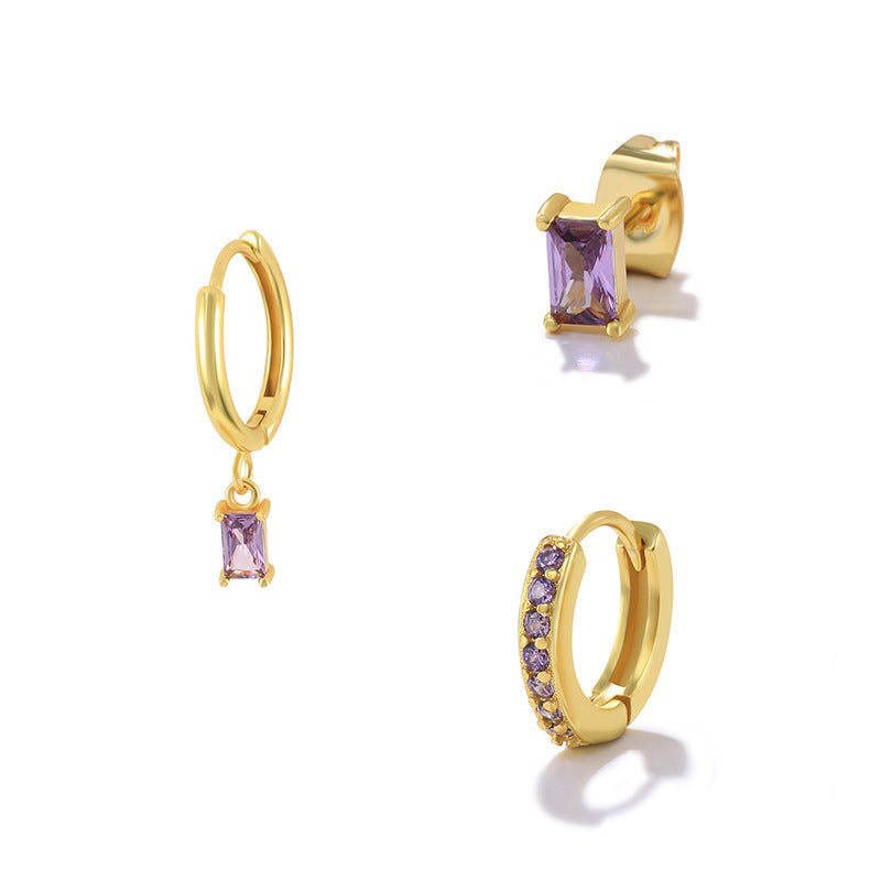 TRENDY GEOMETRIC SQUARE EARRINGS