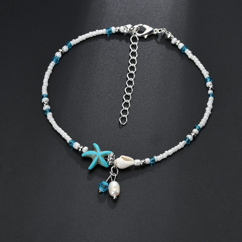 STAR AND SHELL BEACH ANKLET