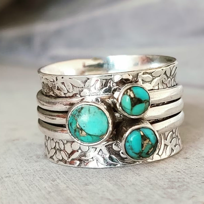 VINTAGE TURQUOISE HAMMER RING