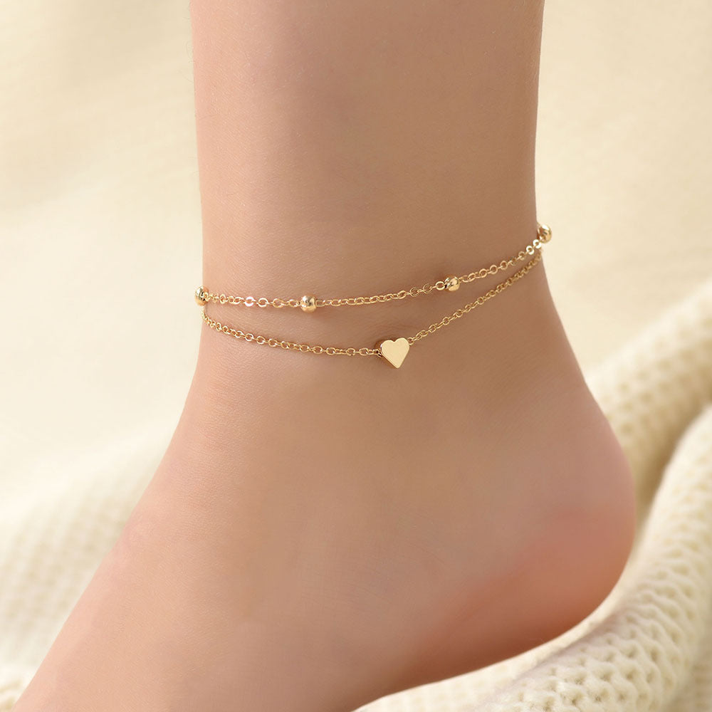 LAYERED LOVE ANKLET