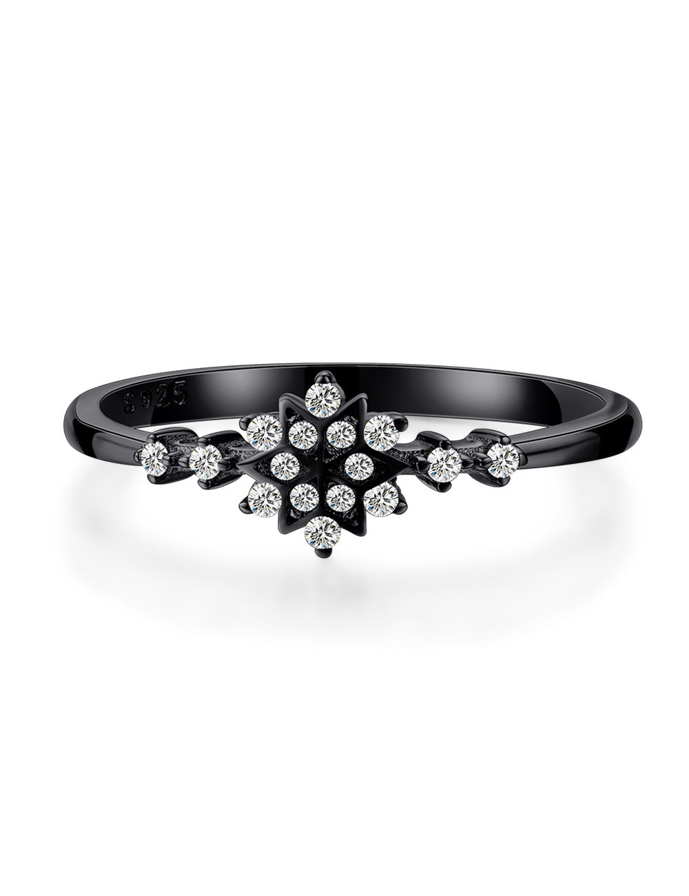 ELEGANT SNOWFLAKE STERLING RING