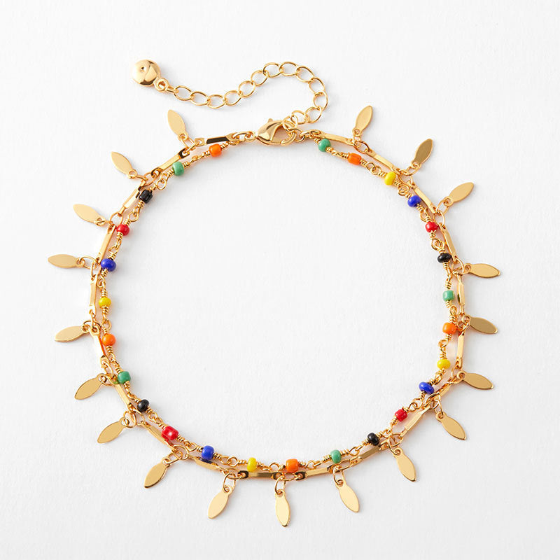 ELEGANT BEACH RETRO ANKLET