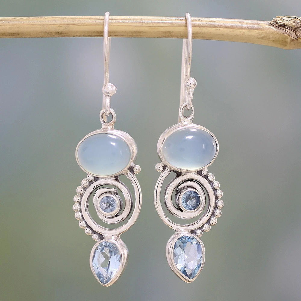 VINTAGE MOONSTONE EARRINGS