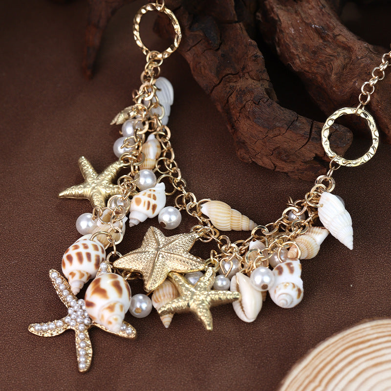 CLASSIC COASTAL STAR SHELL NECKLACE