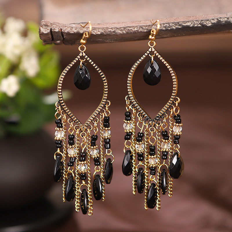 VINTAGE WATERDROP BOHEMIAN EARRINGS