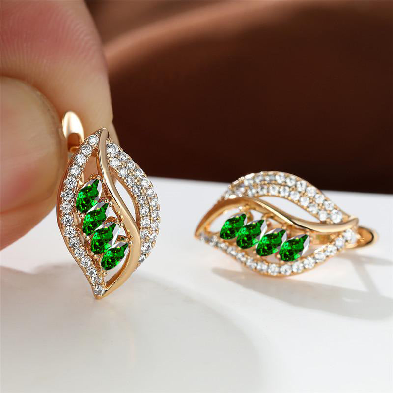 VINTAGE UNIQUE LEAF EARRINGS