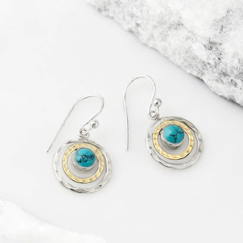 RETRO HOLLOW TOROIDAL EARRINGS
