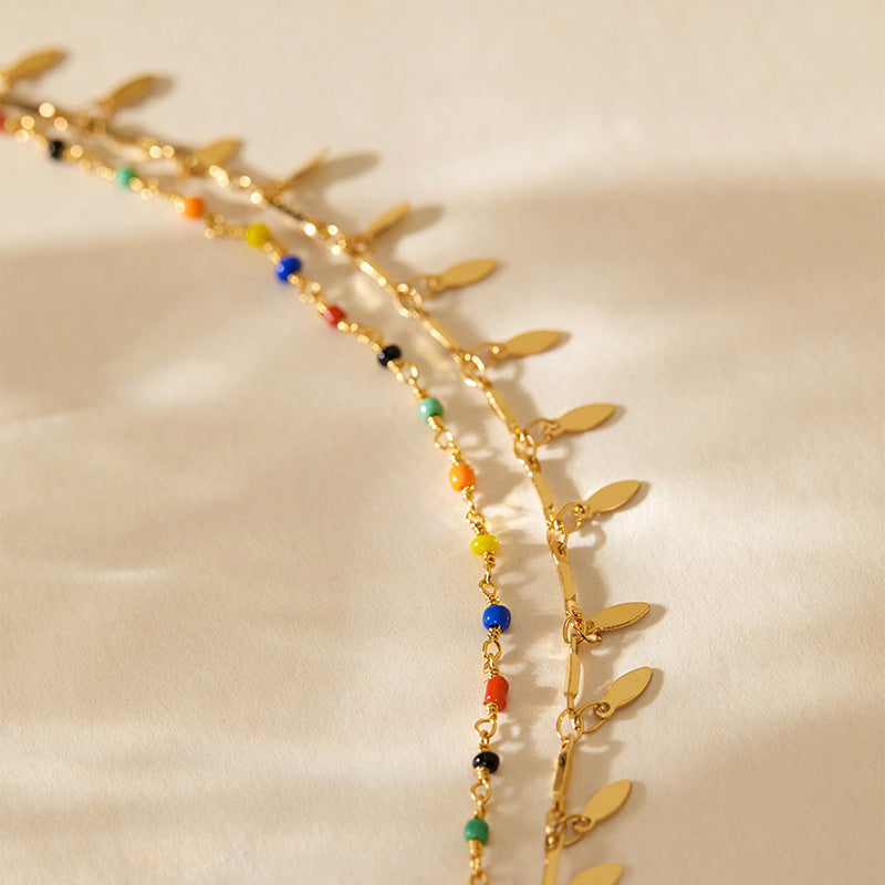 ELEGANT BEACH RETRO ANKLET