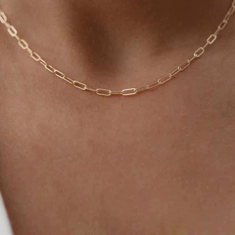 ELEGANT SIMPLE CROSS CHAIN NECKLACE