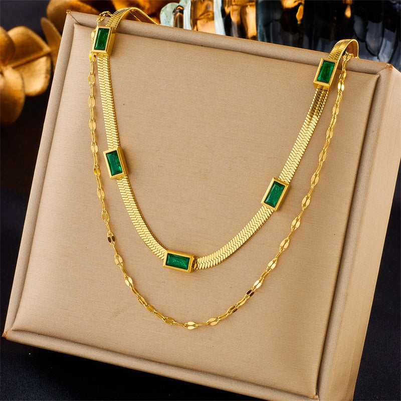 ELEGANT CLAVICLE CHAIN NECKLACE