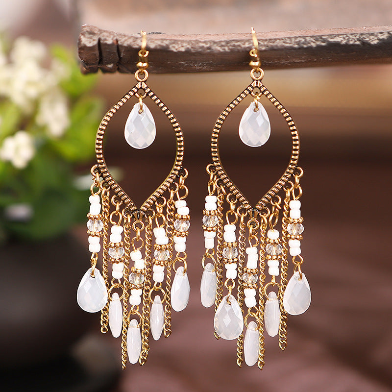 VINTAGE WATERDROP BOHEMIAN EARRINGS