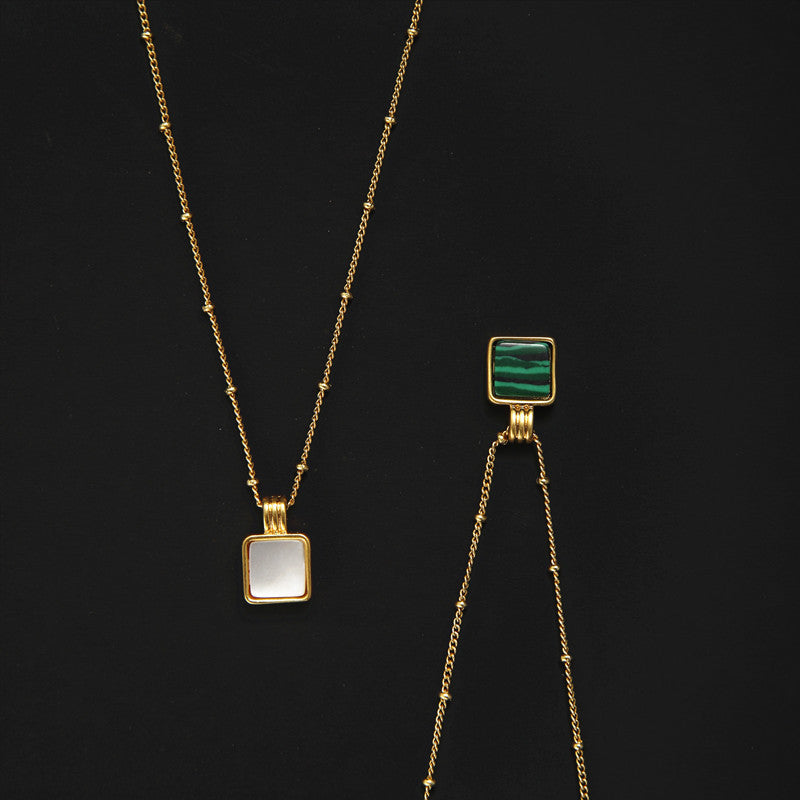 RETRO MALACHITE NECKLACE