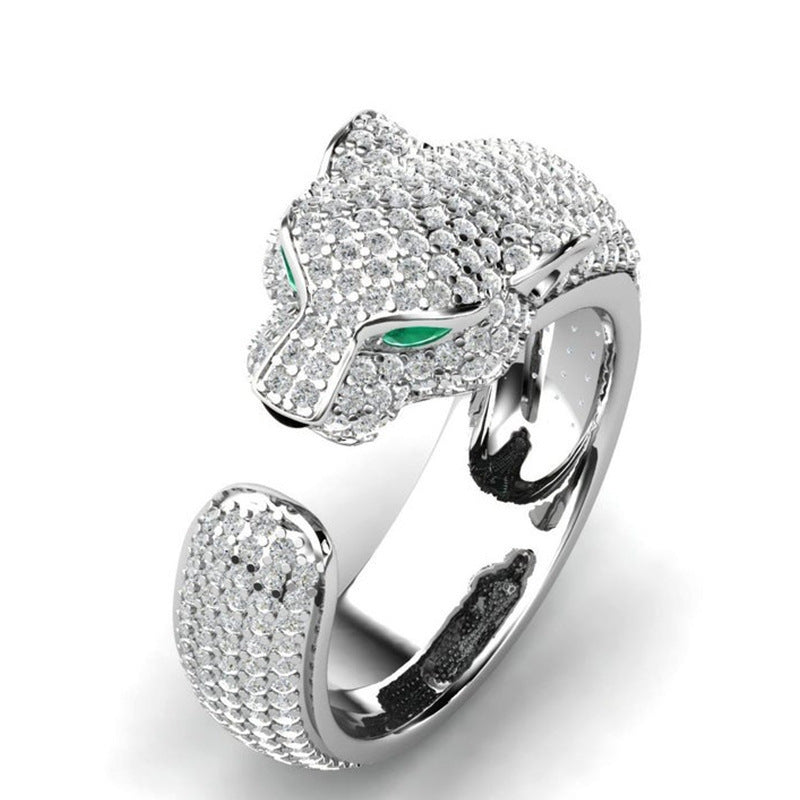 LUXURY LEOPARD HEAD RING