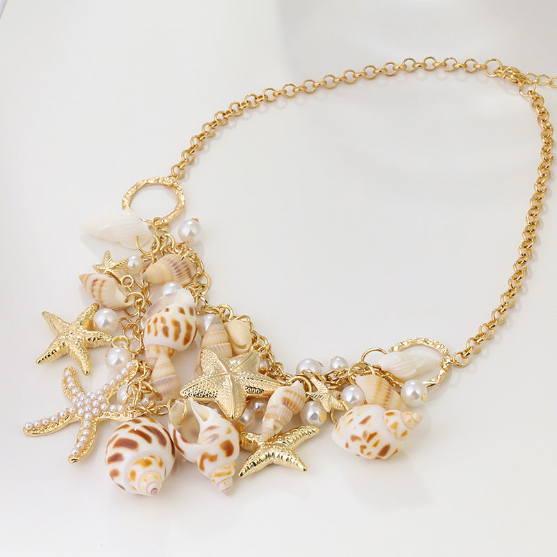 CLASSIC COASTAL STAR SHELL NECKLACE