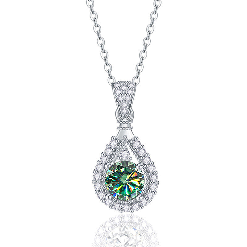 ELEGANT MOISSANITE DROP NECKLACE