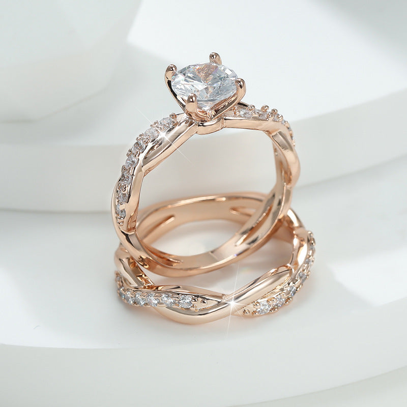 ELEGANT TWIST RING SET