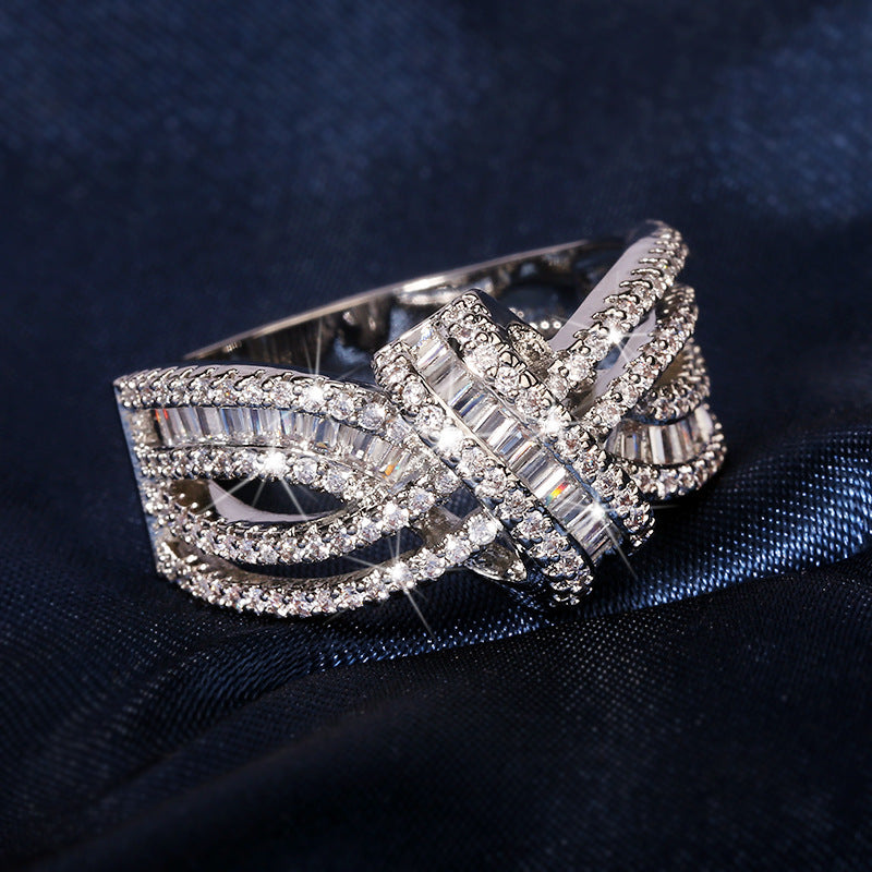 BRIGHT BRAIDED SILVER RING