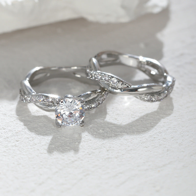 ELEGANT TWIST RING SET