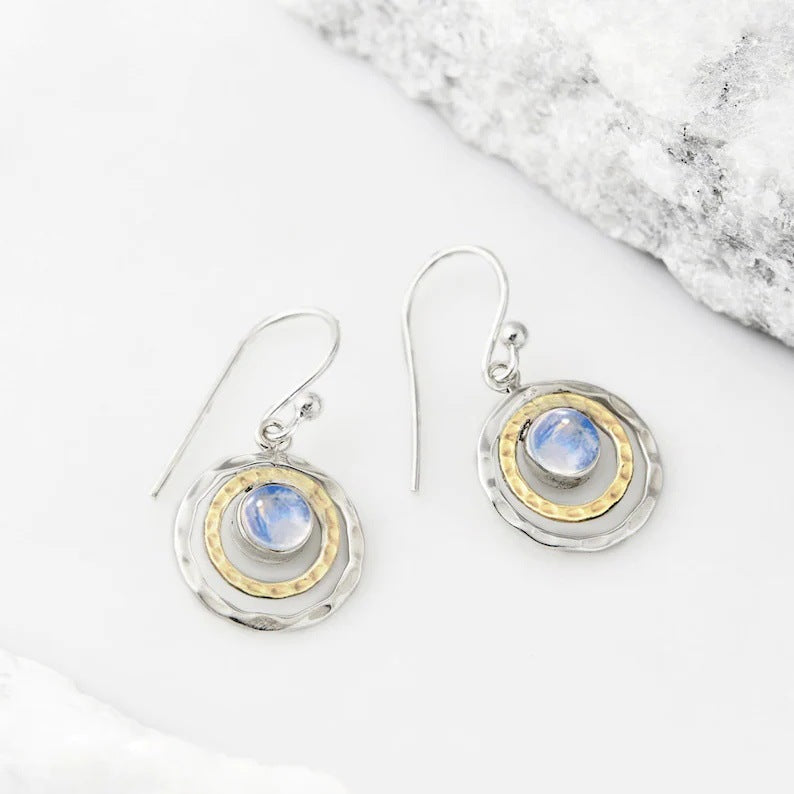 RETRO HOLLOW TOROIDAL EARRINGS