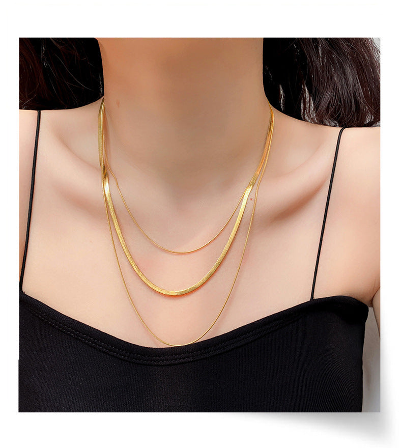 ELEGANT MULTI-LAYERED CHAIN NECKLACE