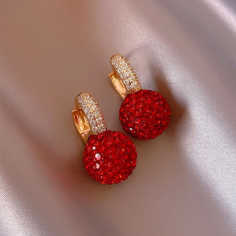 NATURAL STONE GOLD EARRINGS