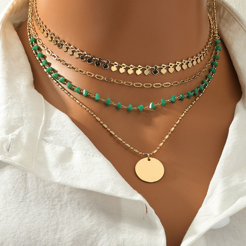 ANTIQUE-INSPIRED MULTI-LAYER NECKLACE