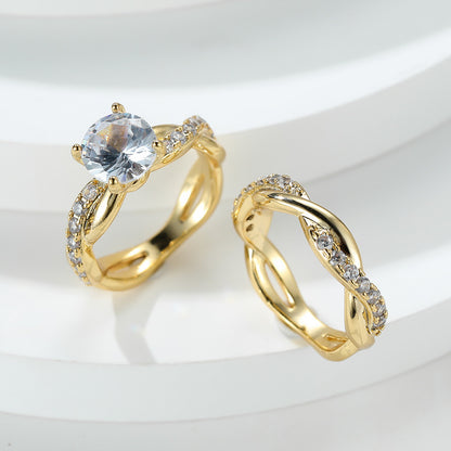 ELEGANT TWIST RING SET