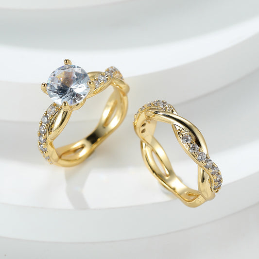 ELEGANT TWIST RING SET
