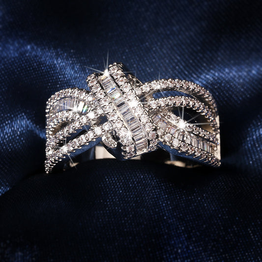 BRIGHT BRAIDED SILVER RING