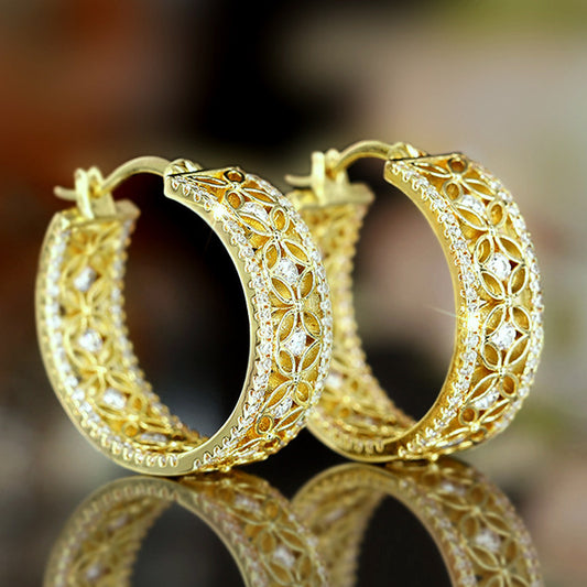 GILDED AGE GOLD EARRINGS