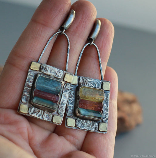 ANTIQUE STONE EARRINGS