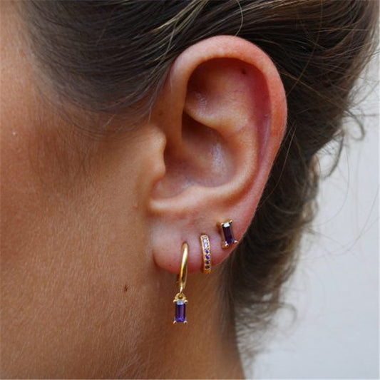 TRENDY GEOMETRIC SQUARE EARRINGS