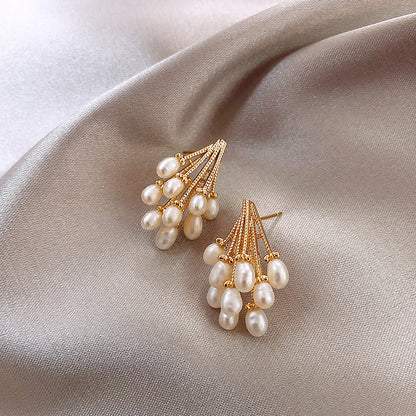 JADE PEARL RAIN EARRINGS