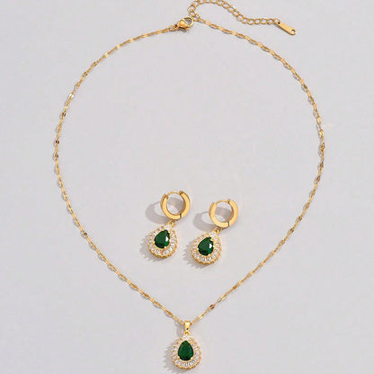 JADE EMERALD JEWELRY SET