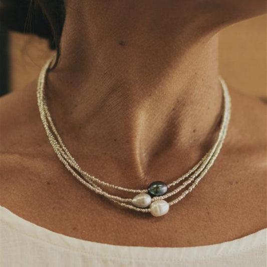 VINTAGE FRESH WATER PEARL NECKLACE SET