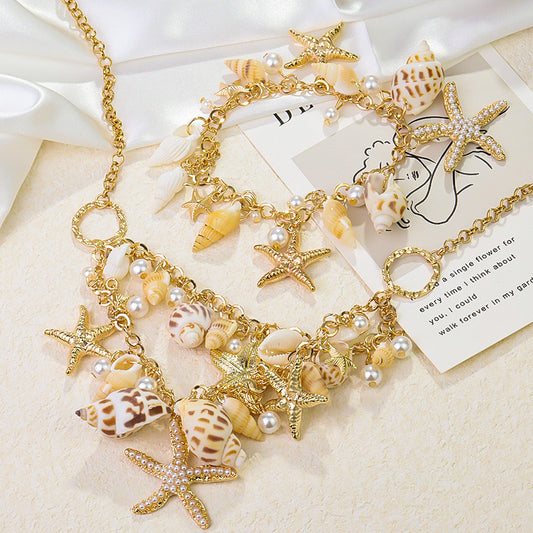 CLASSIC COASTAL STAR SHELL NECKLACE