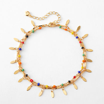 ELEGANT BEACH RETRO ANKLET