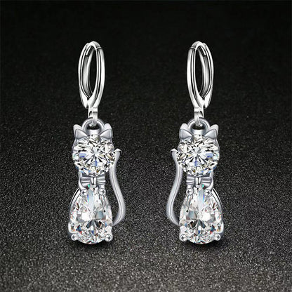 ZIRCONIA SILVER NECKLACE EARRING SET