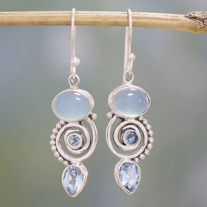 VINTAGE MOONSTONE EARRINGS