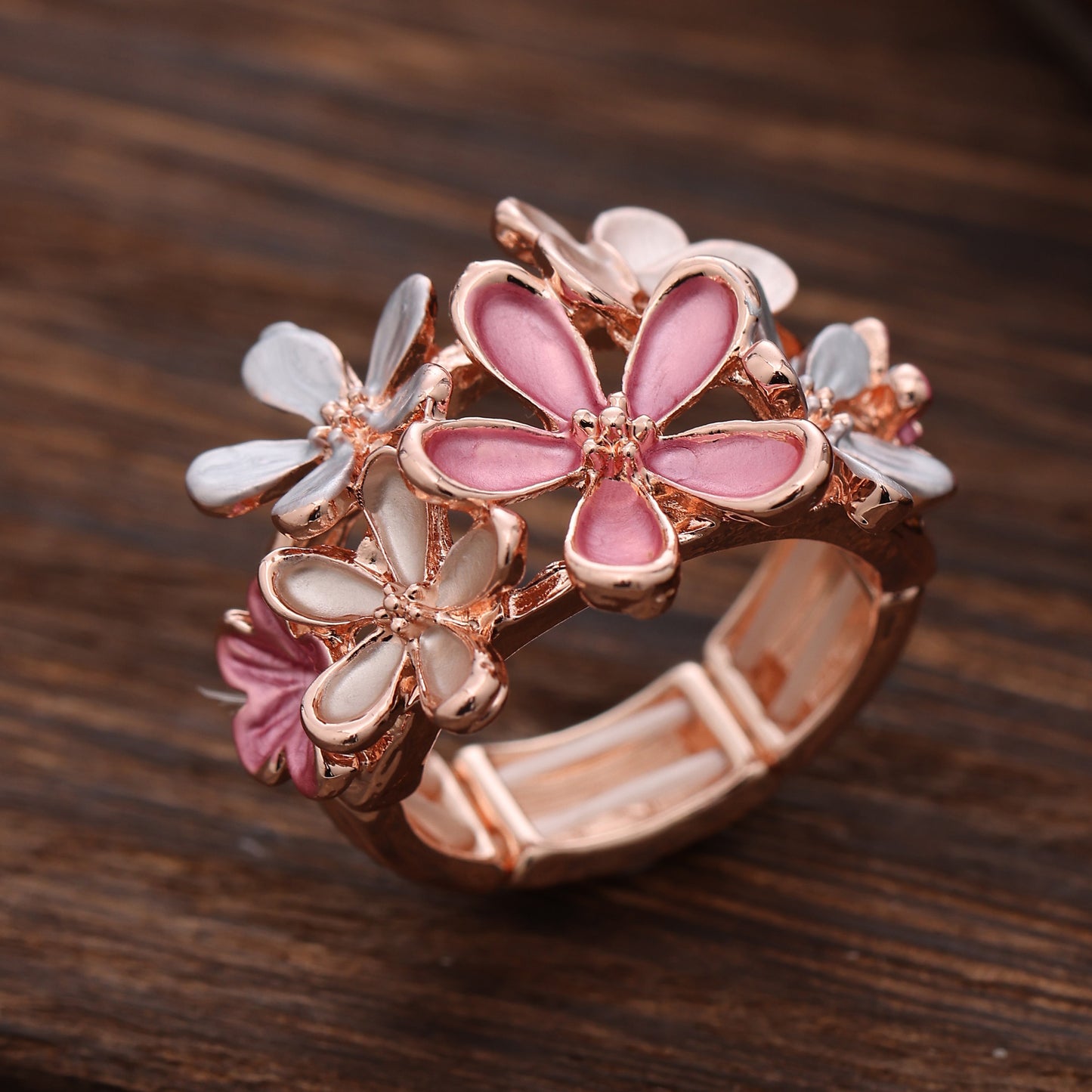 FLOWER CLUSTER ELASTIC RING