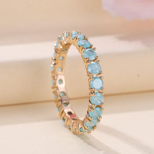 BLUE ICE ZIRCONIA RING