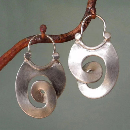 RETRO VINTAGE SPIRAL EARRINGS