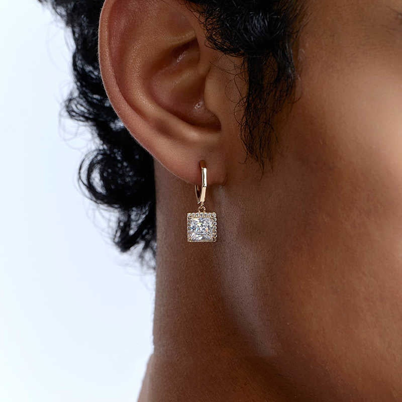 ELEGANT RETRO STYLE SQUARE EARRINGS