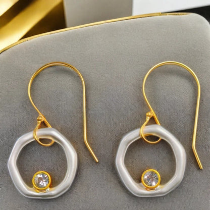 VINTAGE GOLD AND SILVER EARRINGS