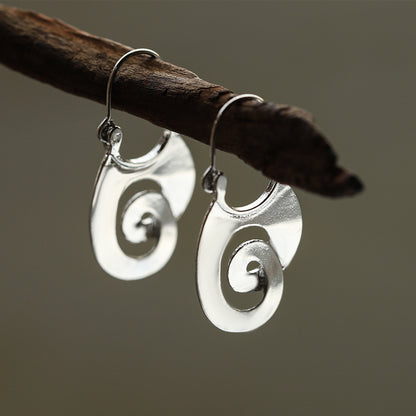 RETRO VINTAGE SPIRAL EARRINGS