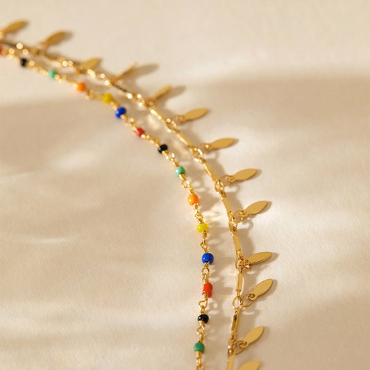 ELEGANT BEACH RETRO ANKLET